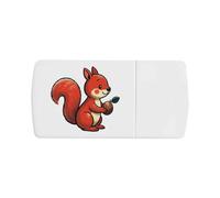 Azeeda 'Cute Squirrel ' Pill Box with Splitter (PI00046284)