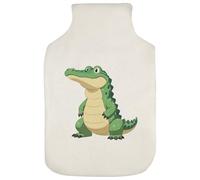 Azeeda 'Cute Standing Alligator' Hot Water Bottle Cover (HW00046832)