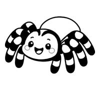 Azeeda 'Cute Tarantula' Unmounted Rubber Stamp - A7 (RS00070838)