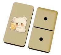 Azeeda 'Cute Teddy Bear with Love Letter' Domino Set & Box (DM00055235)