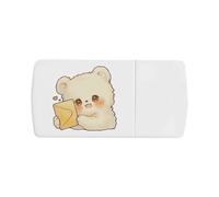 Azeeda 'Cute Teddy Bear with Love Letter' Pill Box with Tablet Splitter (PI00041212)