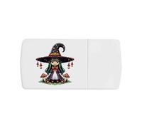 Azeeda 'Cute Witch' Pill Box with Tablet Splitter (PI00044240)