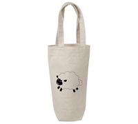 Azeeda 'Cute Woolly Sheep' Cotton Wine Bottle Gift/Travel Bag (BL00042656)