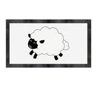 Azeeda 'Cute Woolly Sheep' Pet Feeding Mat (PM00030929)