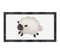 Azeeda 'Cute Woolly Sheep' Pet Feeding Mat (PM00030930)