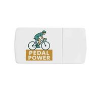 Azeeda 'Cycling Pedal Power' Pill Box with Tablet Splitter (PI00036306)
