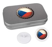 Azeeda 'Czech Republic Bottle Cap' Golf Markers Gift Set (GO00099264)