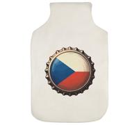 Azeeda 'Czech Republic Bottle Cap' Hot Water Bottle Cover (HW00051804)