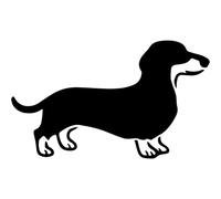 Azeeda 'Dachshund Dog' Reusable Stencil - Durable Decorative Template for Painting and Spraying on Walls, Tiles, Wood, Fabric & Craft Projects - XL (A3) (WS00080561)