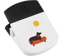 Azeeda 'Dachshund On A Skateboard ' Magnetic Clip (CP00041544)