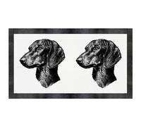 Azeeda 'Dachshund Portrait Side View' Pet Feeding Mat (PM00034446)