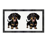 Azeeda 'Dachshund Sausage Dog' Pet Feeding Mat (PM00040639)