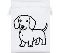 Azeeda 'Dachshund Sausage Dog' Satin Gift Bag - 20cm (SB00162382)
