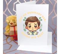 Azeeda 'Dad Doing His Best' Greeting Card - A4 (GC00099426)