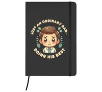 Azeeda 'Dad Doing His Best' Ruled Notebook - Black, A5 (NB00099780)
