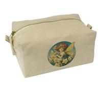 Azeeda 'Daffodil Garden Fairy' Canvas Wash Bag/Makeup Case (CS00045834)