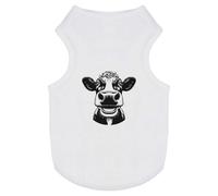 Azeeda 'Dairy Cow Laughing' Pet Dog/Cat T-Shirt, XS (PT00153588)