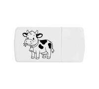 Azeeda 'Dairy Cow' Pill Box with Tablet Splitter (PI00037639)