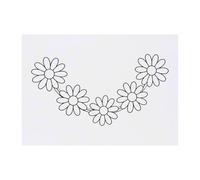 Azeeda 'Daisy Chain Outline' Temporary Tattoo - A6 (TO00102781)