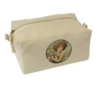 Azeeda 'Daisy Garden Fairy' Canvas Wash Bag/Makeup Case (CS00045838)