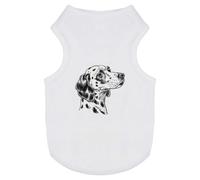 Azeeda 'Dalmatian Dog Portrait Side View' Pet Dog/Cat T-Shirt, S (PT00155901)