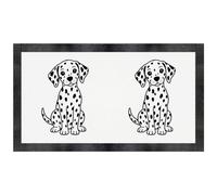 Azeeda 'Dalmatian Outline' Pet Feeding Mat (PM00041967) | Placemat for Dog / Cat Food and Water Bowls, Kitchens and Floors