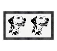 Azeeda 'Dalmatian Portrait' Pet Feeding Mat (PM00041574) | Placemat for Dog / Cat Food and Water Bowls, Kitchens and Floors