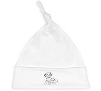 Azeeda 'Dalmatian Puppy' Baby Beanie Hat (BH00026603) White