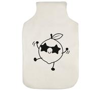 Azeeda 'Dancing Lemon Outline' Hot Water Bottle Cover (HW00047099)