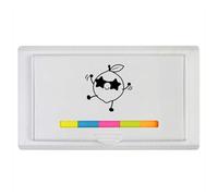 Azeeda 'Dancing Lemon Outline' Sticky Note Ruler Pad (ST00044420)
