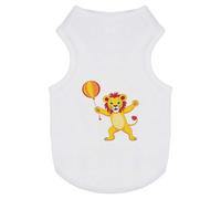 Azeeda 'Dancing Lion Holding a Balloon' Pet Dog/Cat T-Shirt, L (PT00179015)