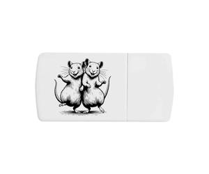 Azeeda 'Dancing Rats' Pill Box with Tablet Splitter (PI00043809)