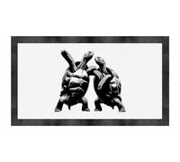 Azeeda 'Dancing Tortoises' Pet Feeding Mat (PM00034668)