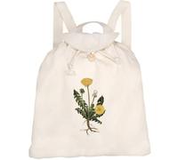 Azeeda 'Dandelion Botanical Study' Canvas Rucksack/Backpack (RK00049064)