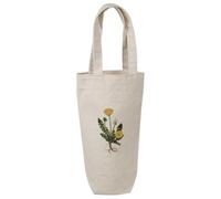 Azeeda 'Dandelion Botanical Study' Wine Bottle Bag - Natural (BL00051305)