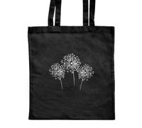 Azeeda 'Dandelion Clocks' Classic Black Tote Shopper Bag (ZB00022427)