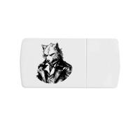 Azeeda 'Dapper Werewolf' Pill Box with Splitter (PI00046046)