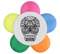 Azeeda 'Day Of The Dead Sugar Skull' Flower Shape Highlighter Pen (HL00039700)