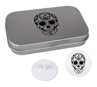 Azeeda 'Day of the Dead Sugar Skull' Golf Markers Gift Set (GO00076223)