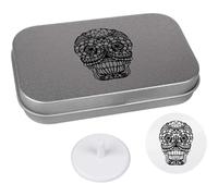 Azeeda 'Day Of The Dead Sugar Skull' Golf Markers Gift Set (GO00083377)