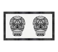 Azeeda 'Day Of The Dead Sugar Skull' Pet Feeding Mat (PM00030861)