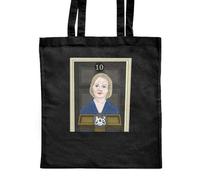 Azeeda 'Dear, Oh Dear Liz Truss No.10' Classic Black Tote Shopper Bag (ZB00018265)