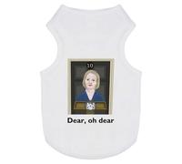 Azeeda 'Dear, Oh Dear Liz Truss No.10' Pet Dog/Cat T-Shirt, L (PT00101207)