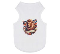 Azeeda 'Dear Old Blighty British Lion' Pet Dog/Cat T-Shirt, S (PT00189637)