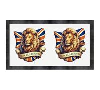 Azeeda 'Dear Old Blighty Lion' Pet Feeding Mat (PM00038696)