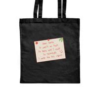 Azeeda 'Dear Santa, Nana Said I Could' Classic Black Tote Shopper Bag (ZB00024080)
