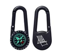 Azeeda 'Deck Chair Line Art' Compass Keyring (KC00043495)
