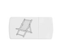 Azeeda 'Deck Chair Outline' Pill Box with Tablet Splitter (PI00043394)