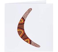 Azeeda 'Decorative Boomerang' Blank Greeting Card (GC00088331)