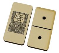 Azeeda 'Decorative Make A List' Domino Set & Box (DM00057853)